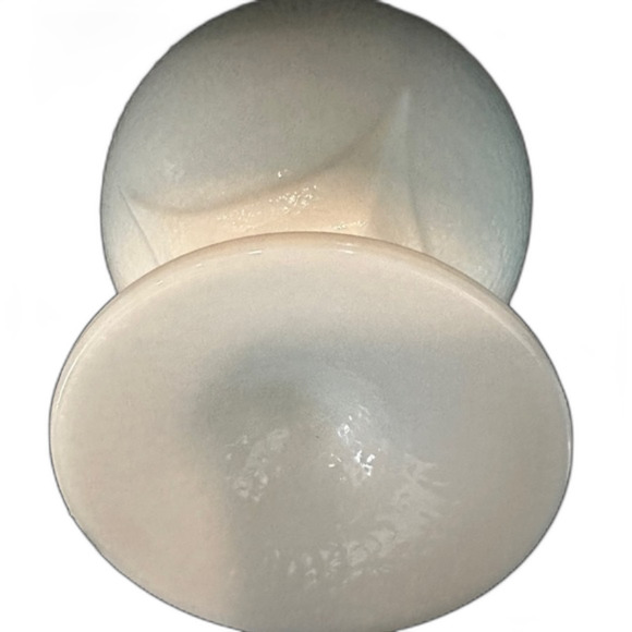 Vintage Indiana‎ Glass Milk Depression Glass Pedestal Dish Textured - Picture 3 of 11